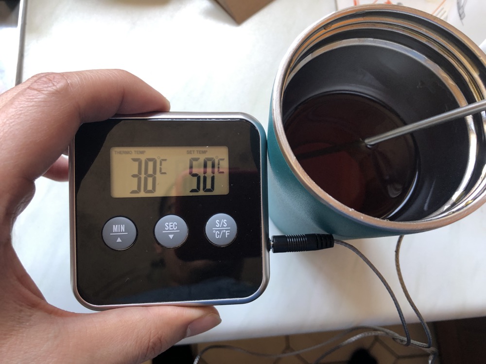 tea temperature after 4 hours