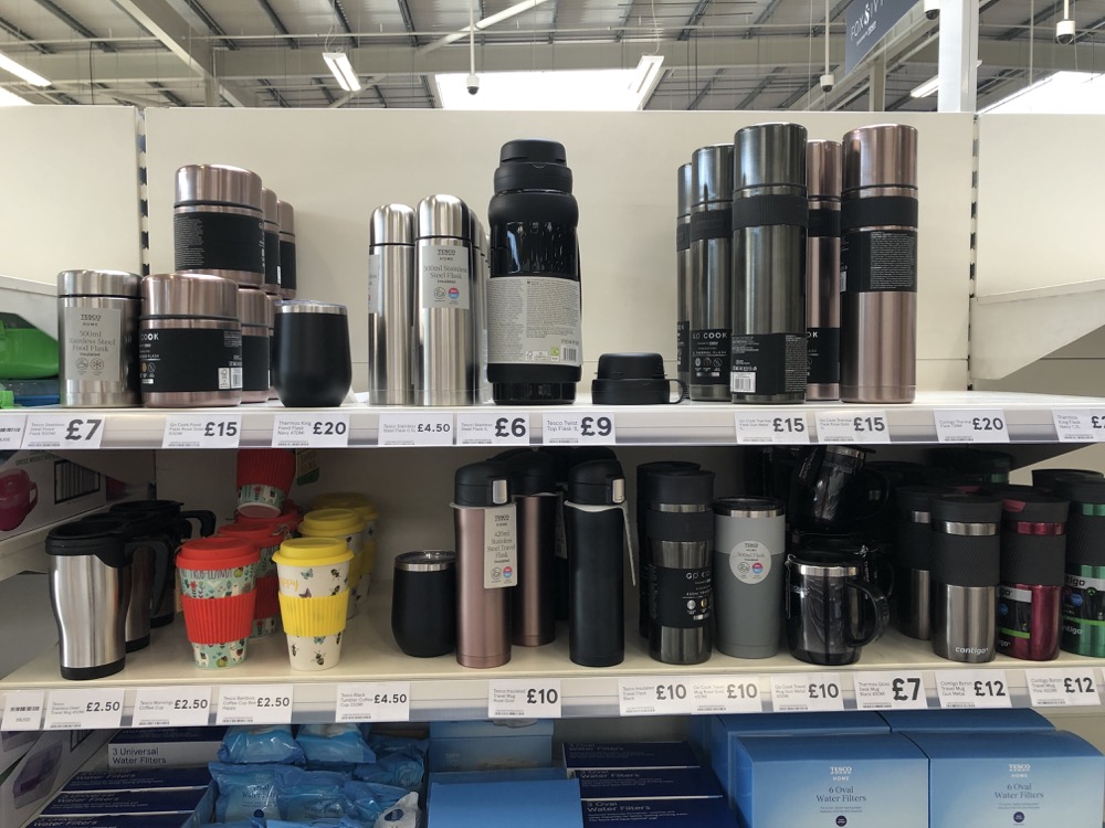 Selection of travel cups